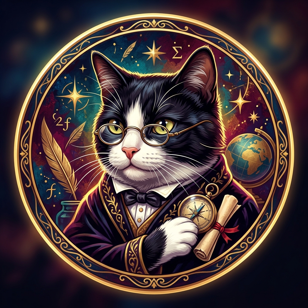 Descartes the Tuxedo Cat